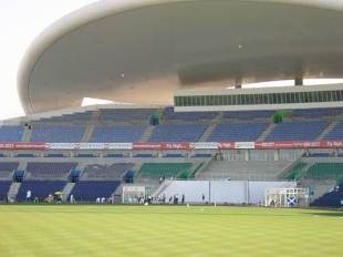 All quiet at the Sheikh Zayed stadium, and it will remain that way in the World Cup, too