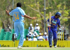 Zaheer Khan bowled Sri Lankan wicket keeper Kumara Sangakkara by super delivery.