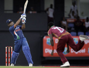 MS Dhoni's calm, unbeaten 46 led India to a 2-1 series lead.