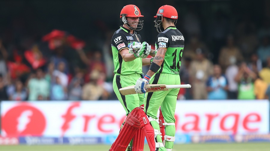AB de Villiers and Virat Kohli added 229 for the second wicket in just 96 balls.