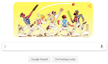 Google Doodle celebrates 140 years of Test cricket