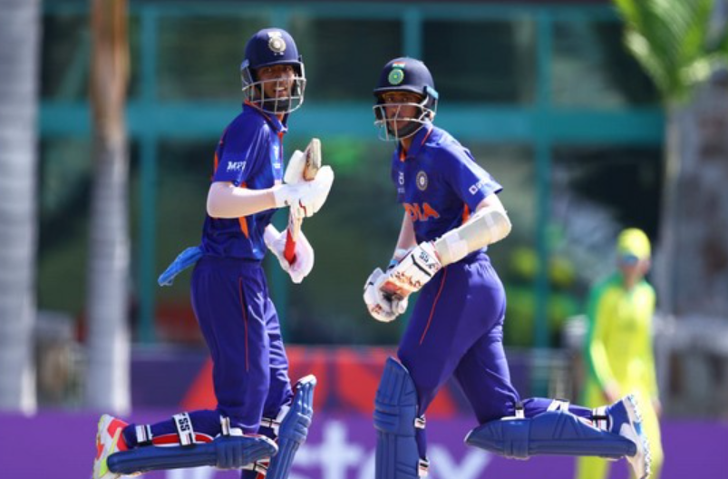 Shaik Rasheed and Yash Dhull put on the second biggest partnership of the tournament
