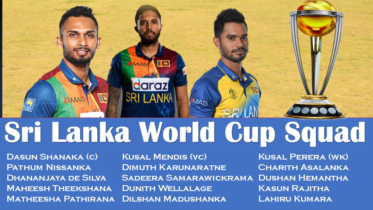 Sri Lanka name World Sup squad