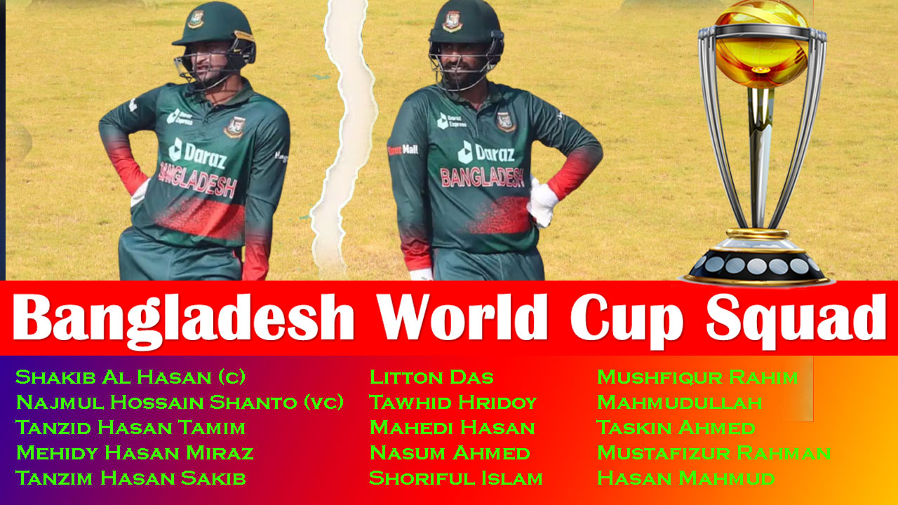 Tamim left out as Bangladesh Announced World Cup squad
