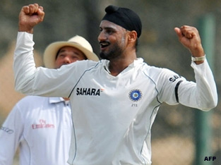 Harbhajan Singh ran through Sri Lanka's top order after India had posted 329 in the first innings on day two of the Galle Test.