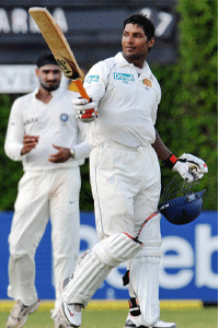 Kumar Sangakkara soon brought up his 17 Test hundred
