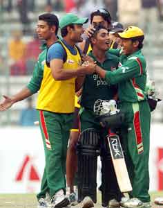 It was Bangladesh's first win over New Zealand and their first in 29 ODIS against major opposition